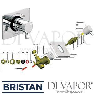 Bristan Prism Thermostatic Blending Valve Shower Spare Parts - BR DV 247